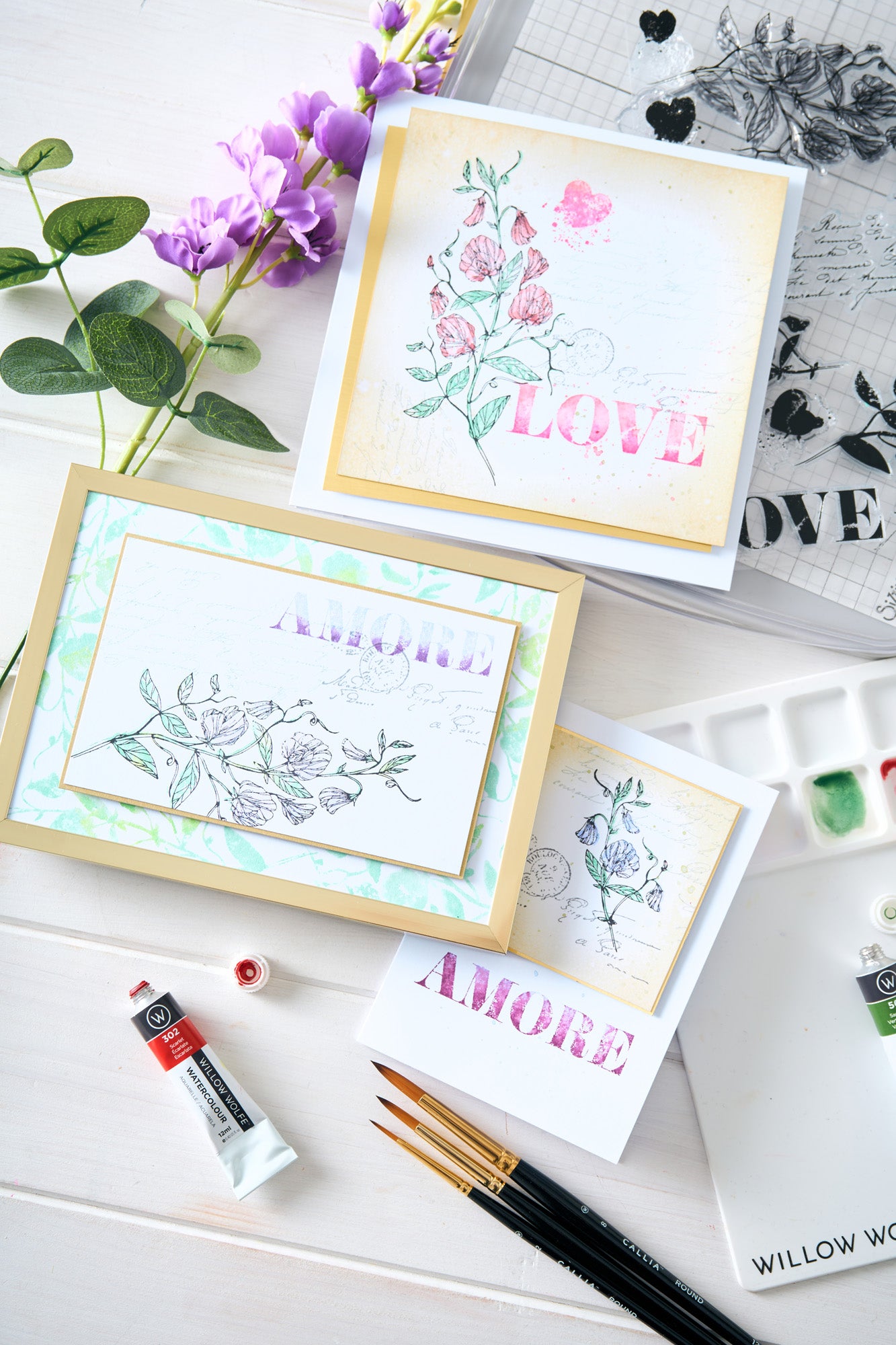 sizzix-studio-love-letters-clear-stamps-stempelset-13tlg-wolfe image 2