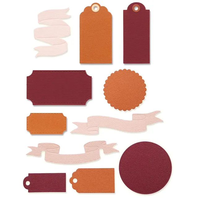 sizzix-thinlits-vintage-tags-banners-stanzen-12tlg-anh-nger image 1