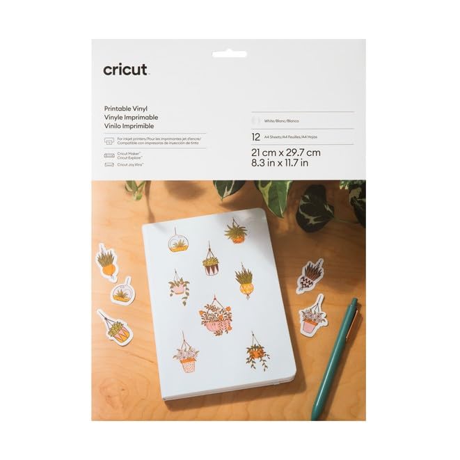 cricut-maker-bedruckbares-vinyl-a4-12-bogen-stickerfolie image 4