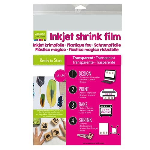 vaessen-florence-schrumpffolie-a4-transparent-5-bogen-inkjet image 3