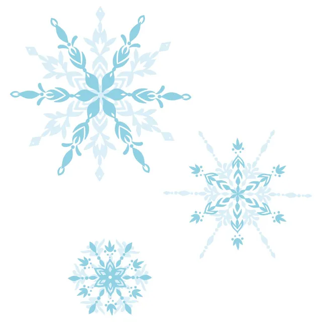 sizzix-layered-stamps-floating-snowflakes-stempelset-6tlg image 1