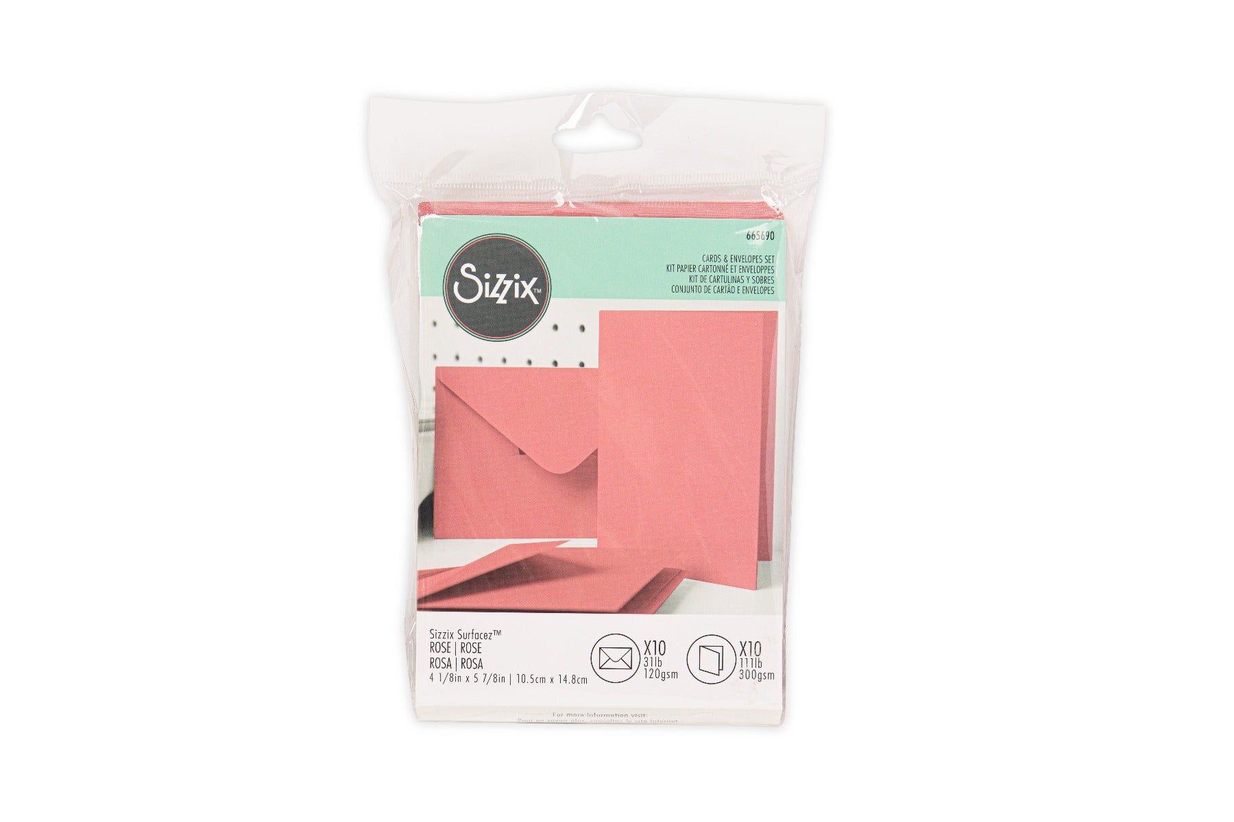 sizzix-surfacez-karten-umschl-ge-a6-rosa-10er-pack image 2