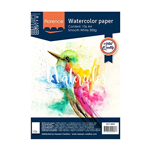 florence-aquarellpapier-glatt-wei-a4-300-g-10-blatt image 7