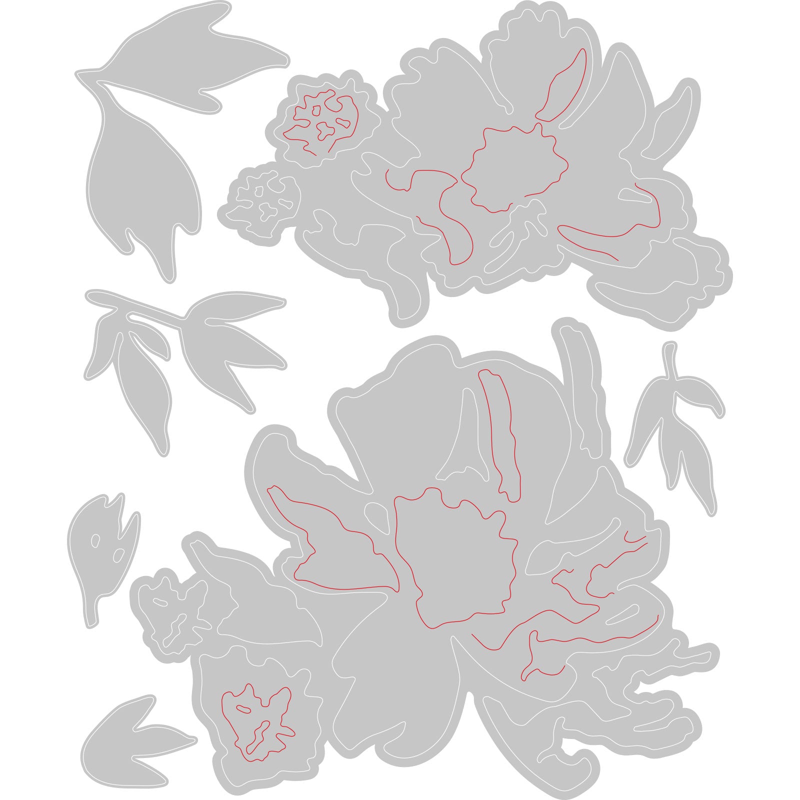 sizzix-thinlits-brushstroke-flowers-1-stanzform-7tlg-blumen image 2