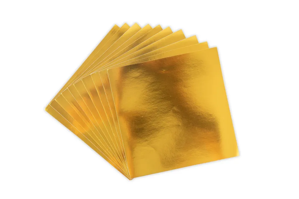 sizzix-surfacez-alu-metallfolie-gold-6-inch-10tlg image 1