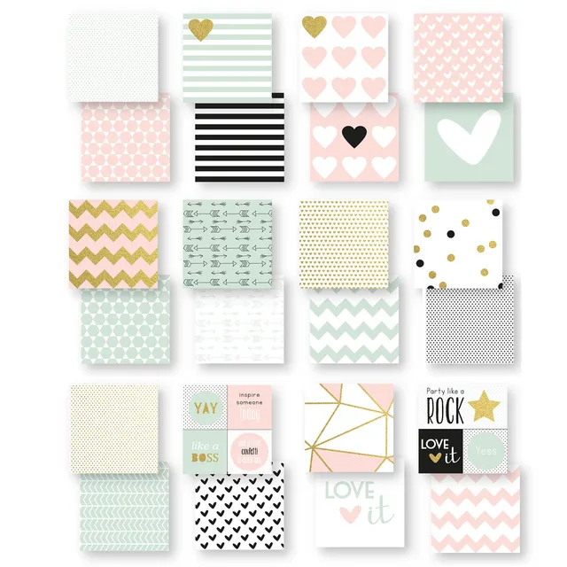 vaessen-creative-love-it-bastelpapier-15x15-cm-24-blatt-160-g image 1