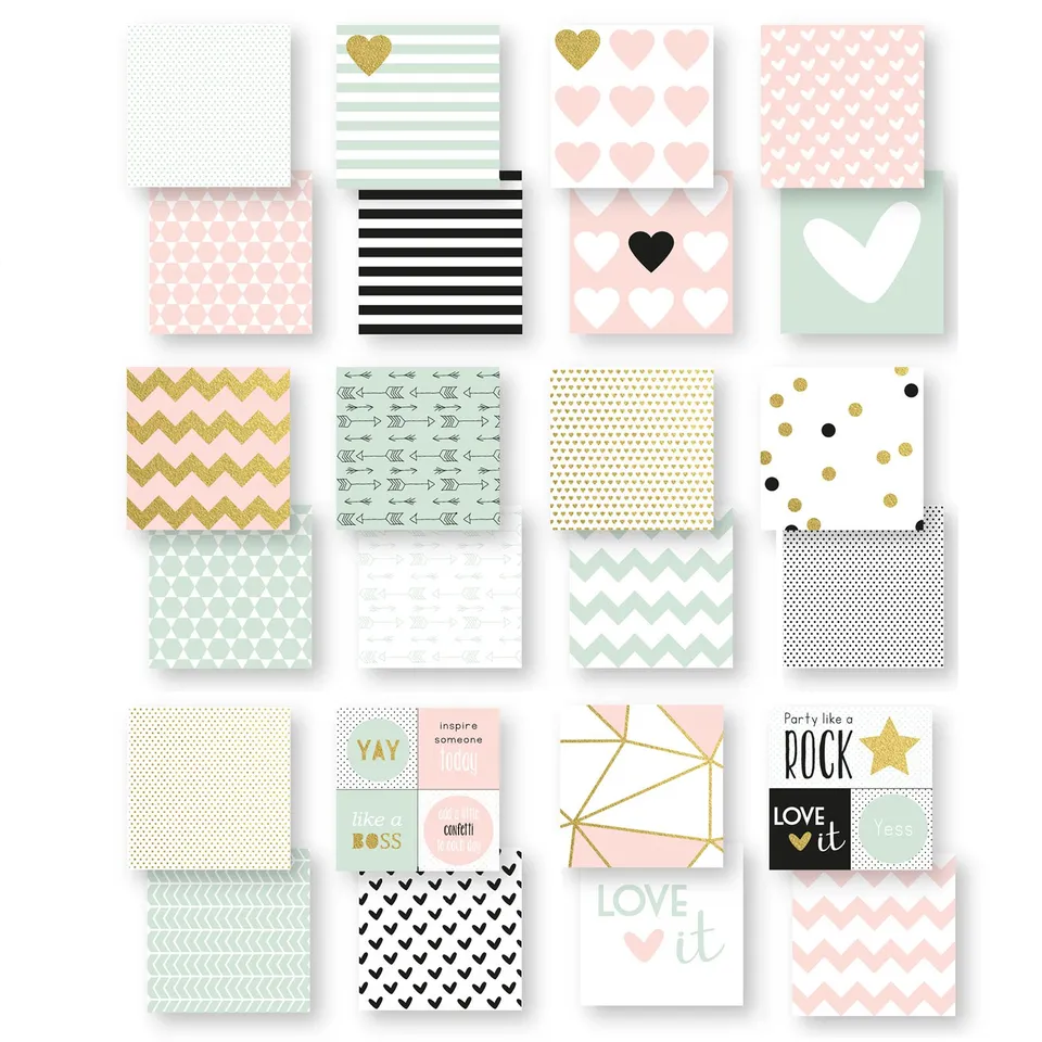 vaessen-creative-love-it-bastelpapier-15x15-cm-24-blatt-160-g image 1