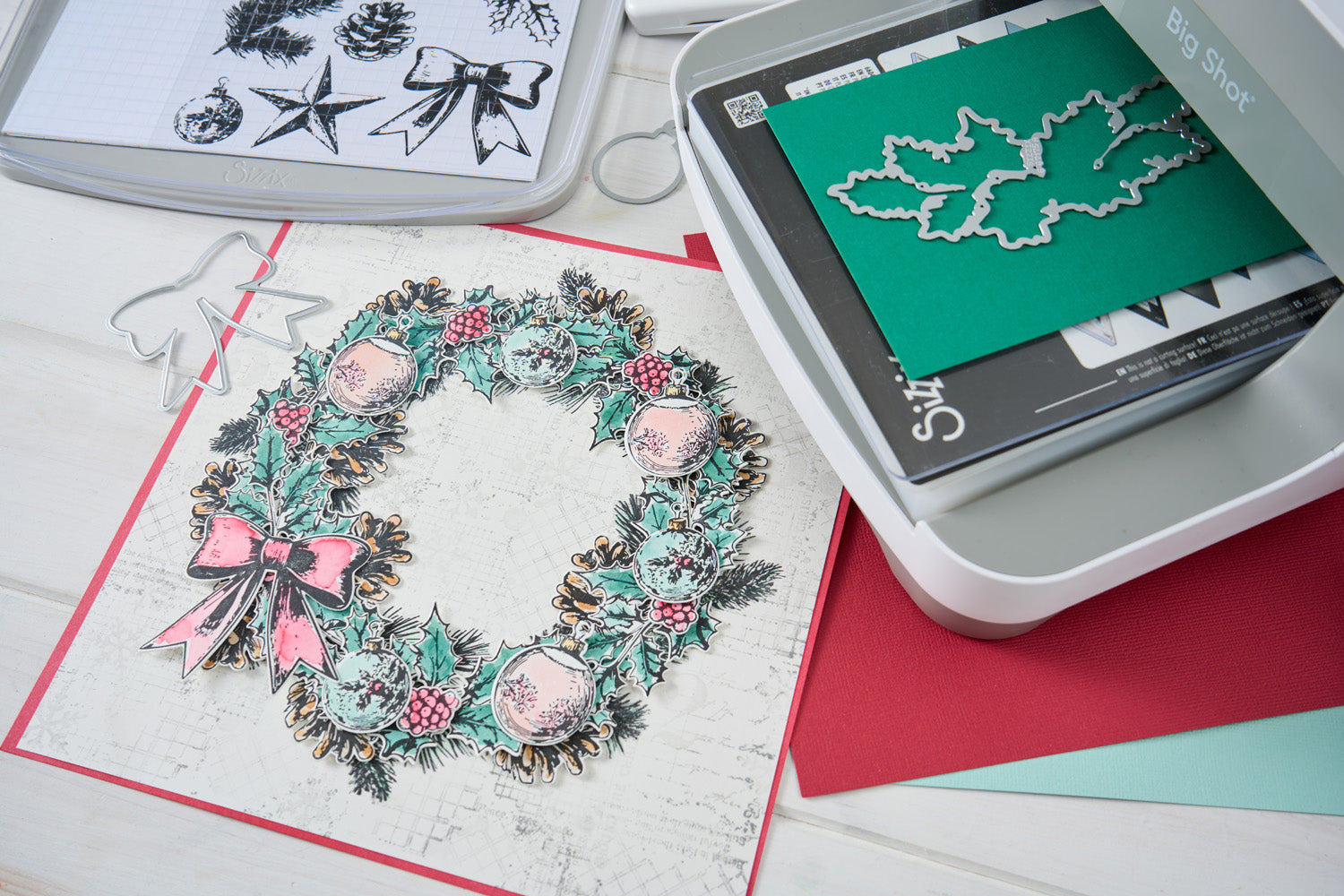 sizzix-build-a-wreath-stanzschablonen-stempelset-49-and-market image 3