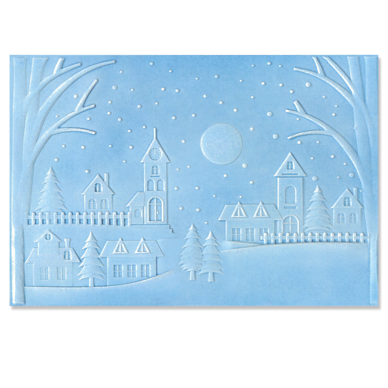 sizzix-3-d-textured-impressions-winter-village-pr-gefolder image 1