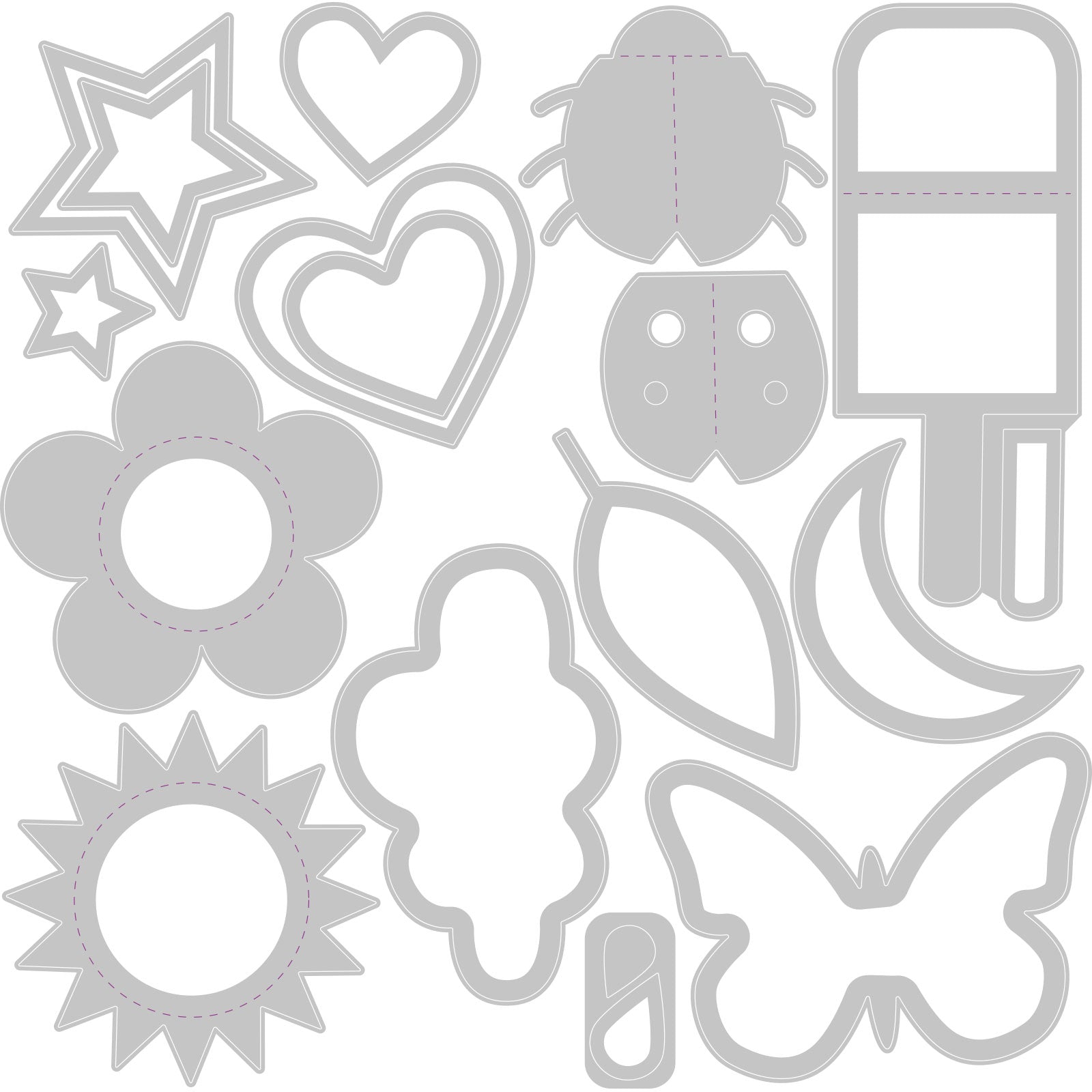 sizzix-thinlits-basic-shapes-stanzschablonen-16-teilig-grundformen image 2