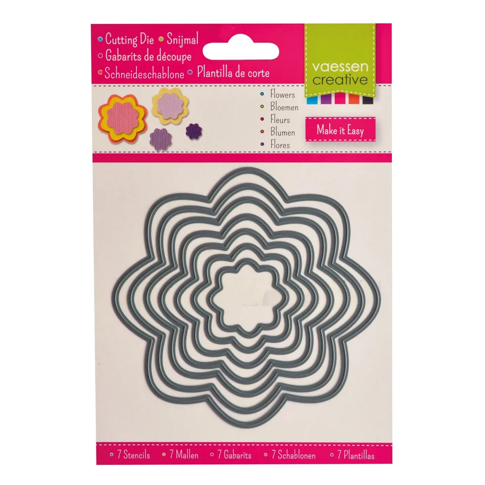 vaessen-cut-easy-stanzformen-blumen-3624-007-7-teilig-metall image 1