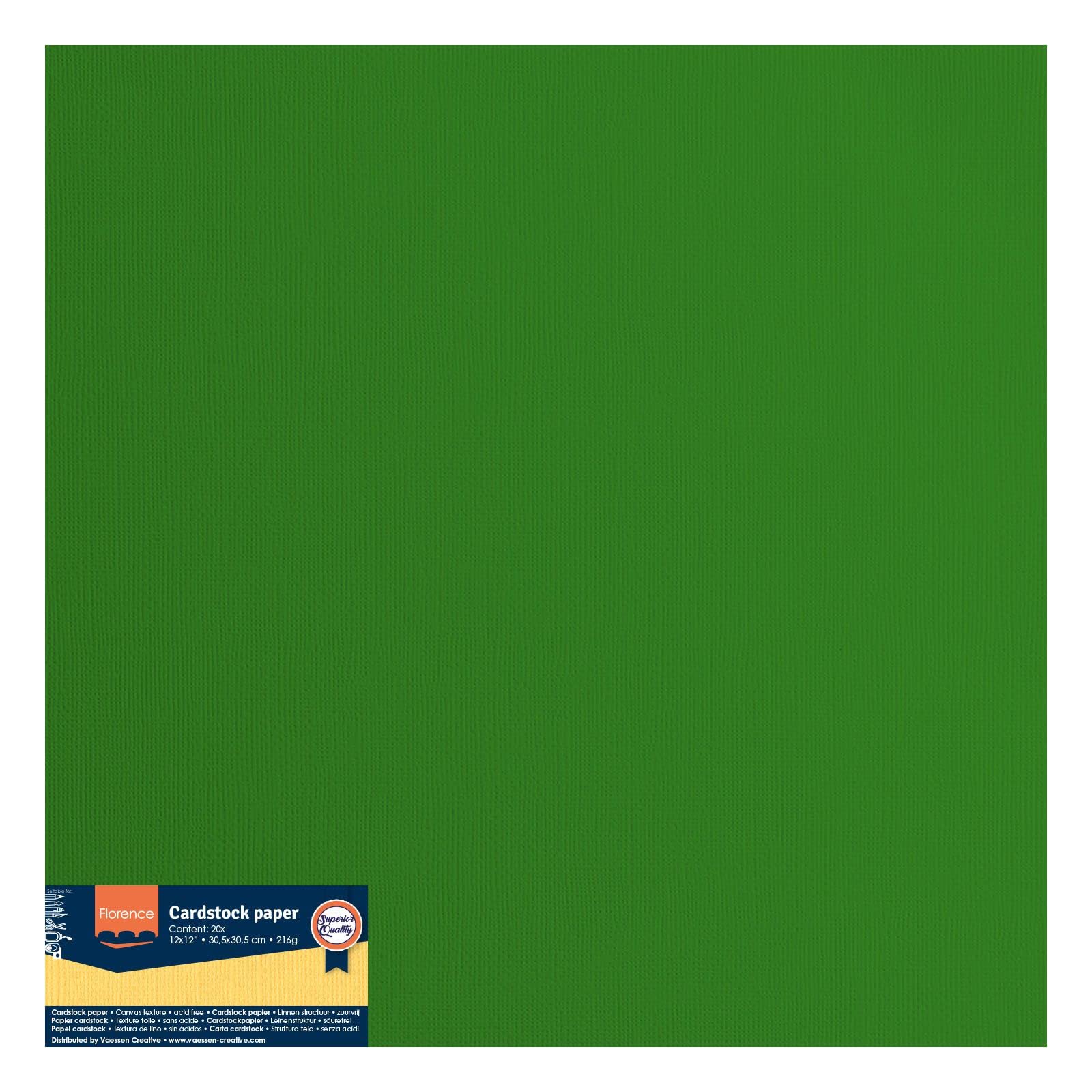 vaessen-florence-cardstock-gr-n-30-5x30-5-20-blatt-textur image 6