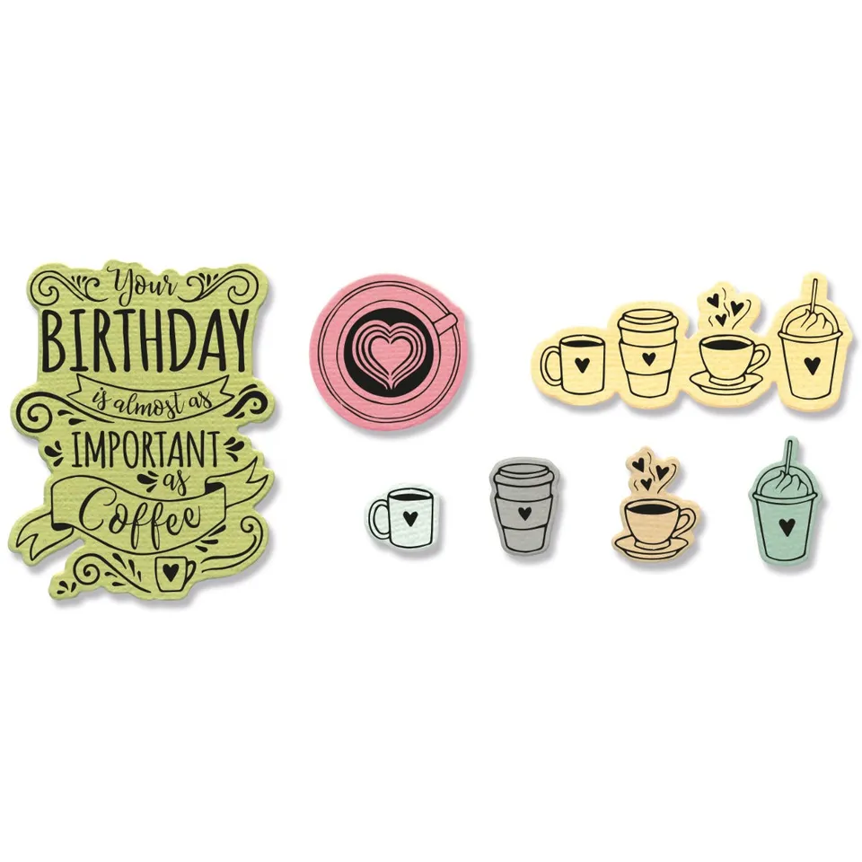 sizzix-framelits-stanzschablonen-stempel-cafe-set-7tlg image 1