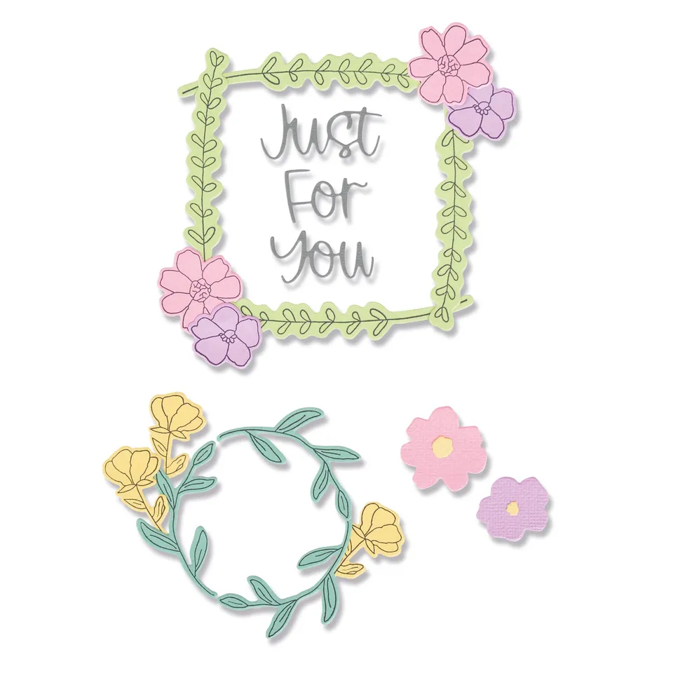 sizzix-framelits-botanical-frames-stempel-set-rahmen image 1