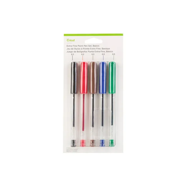 cricut-maker-stifteset-extrafein-0-3mm-5-farben-standard image 1