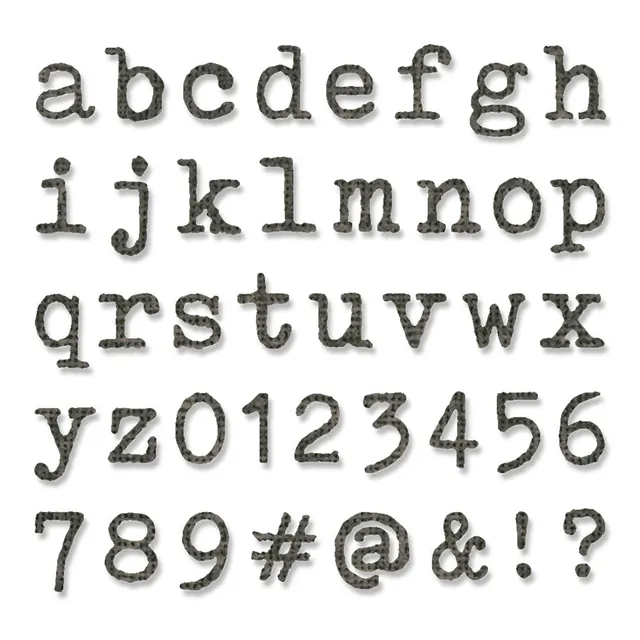sizzix-thinlits-tiny-type-buchstaben-stanzen-146er-retro image 1