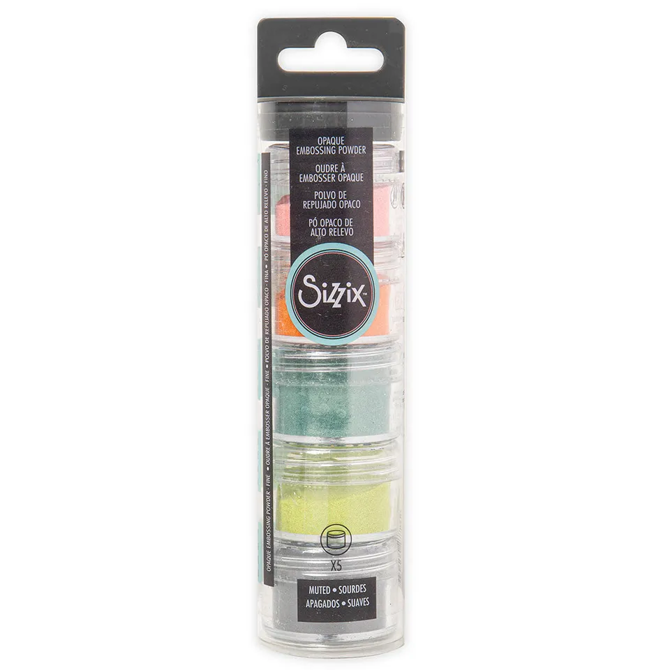sizzix-effectz-embossingpulver-muted-opak-5x12g image 1