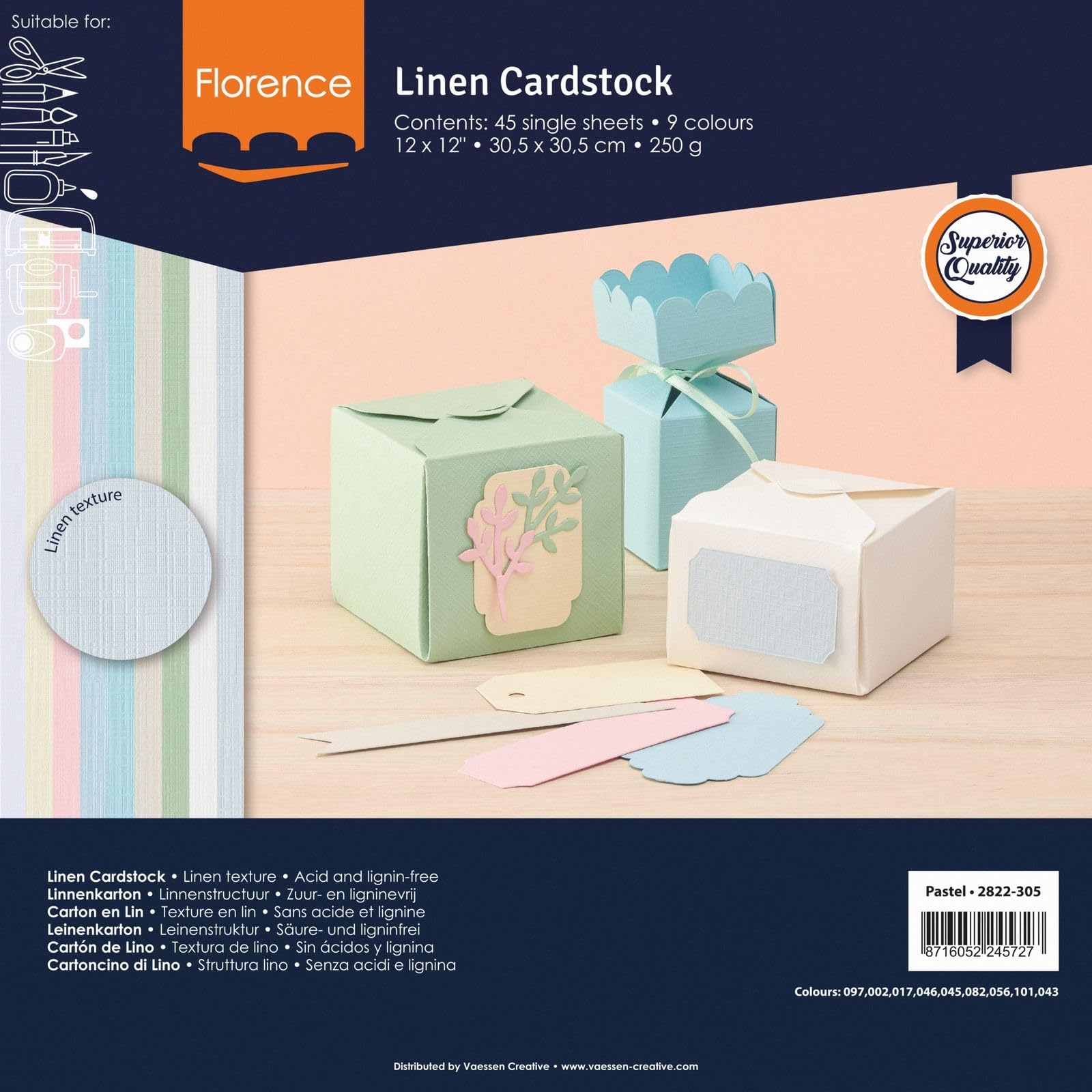 florence-tonkarton-pastell-30-5x30-5cm-45-blatt-250g-leinen image 5