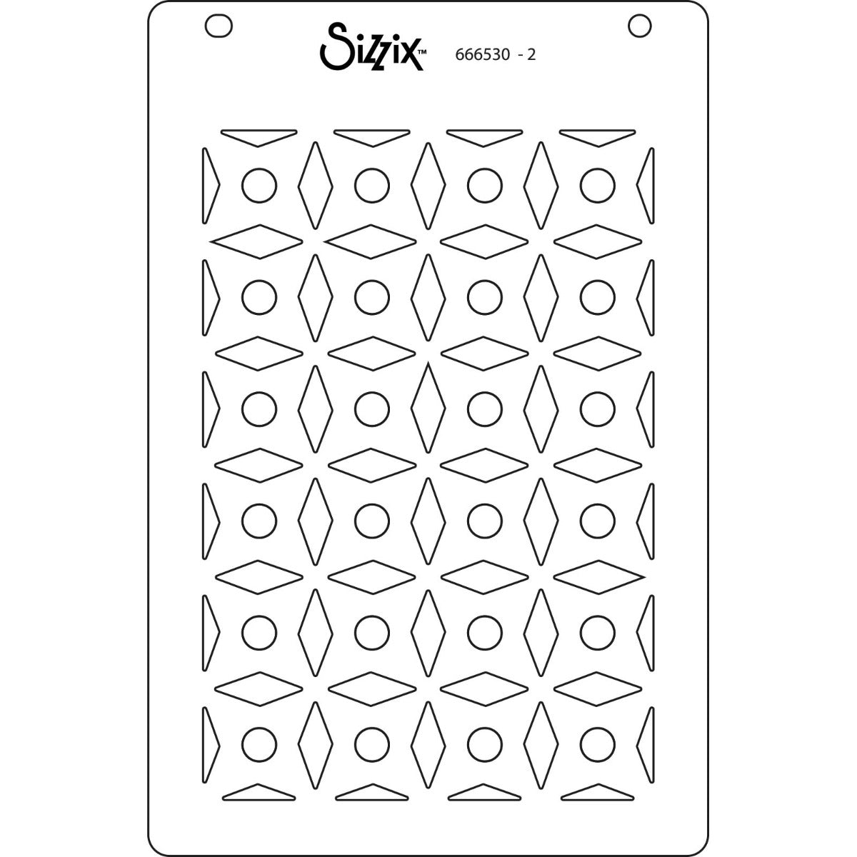 sizzix-layered-stencils-geo-crystals-schablonen-a6-4er image 3