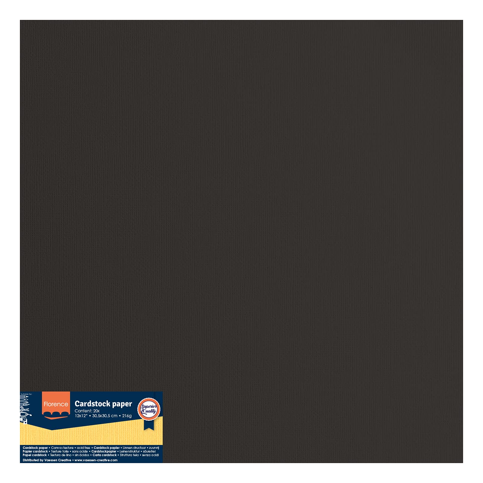 vaessen-florence-cardstock-tonkarton-schwarz-a4-10er-216g-glatt image 6