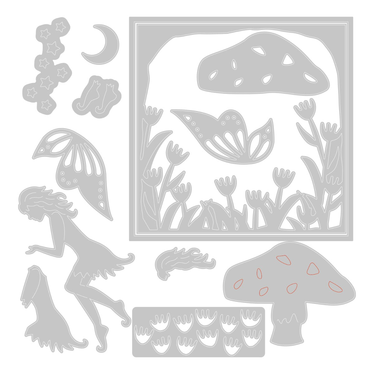 sizzix-thinlits-fairy-scene-stanzformen-13er-set-fee image 2