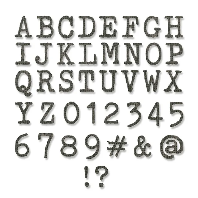 sizzix-thinlits-tiny-type-upper-alphabet-stanzschablonen-133tlg image 1