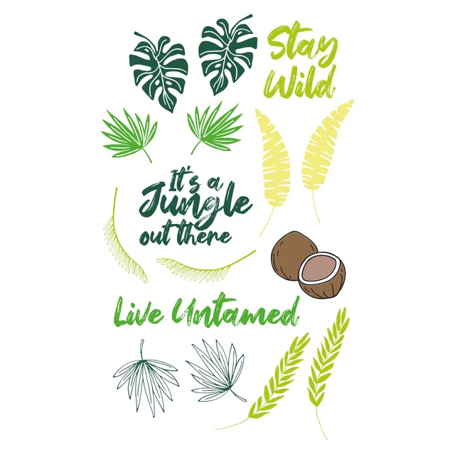 sizzix-stay-wild-clear-stamps-18tlg-tropische-bl-tter-catherine-pooler image 1