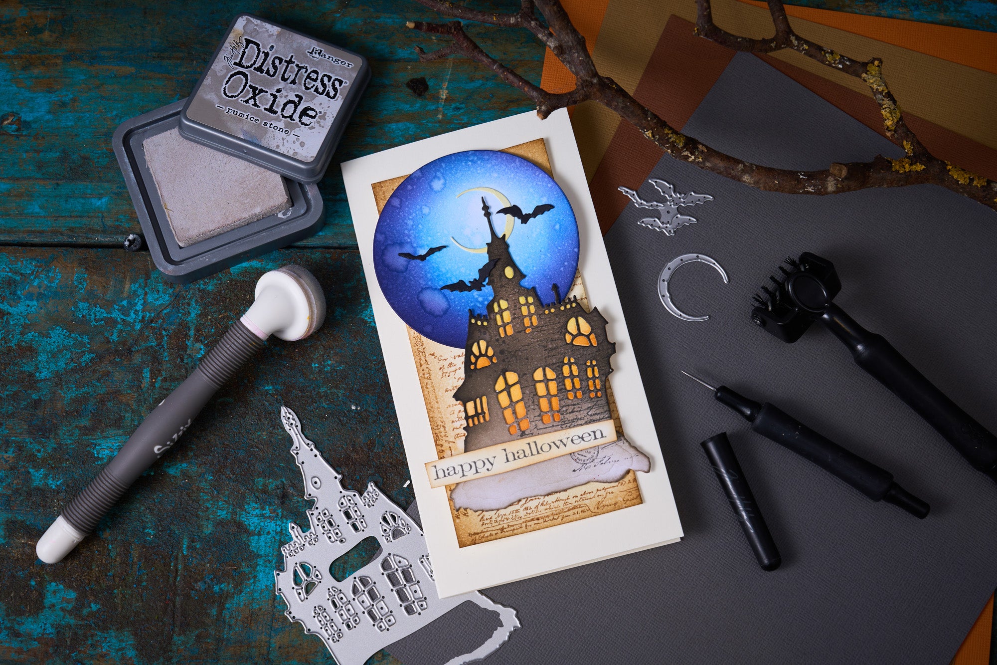 sizzix-thinlits-haunted-house-stanzschablonen-3tlg-halloween image 3
