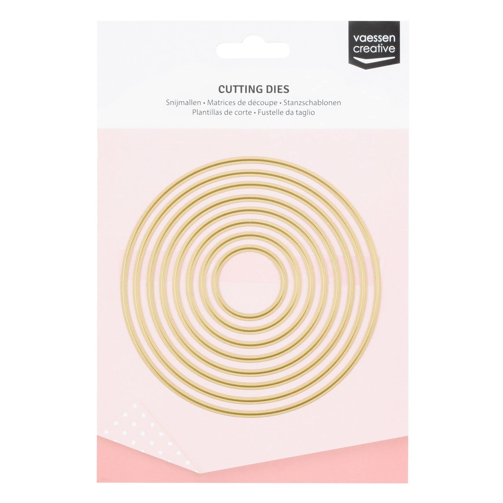vaessen-creative-cut-easy-stanzschablonen-kreise-grau-8-teilig image 1
