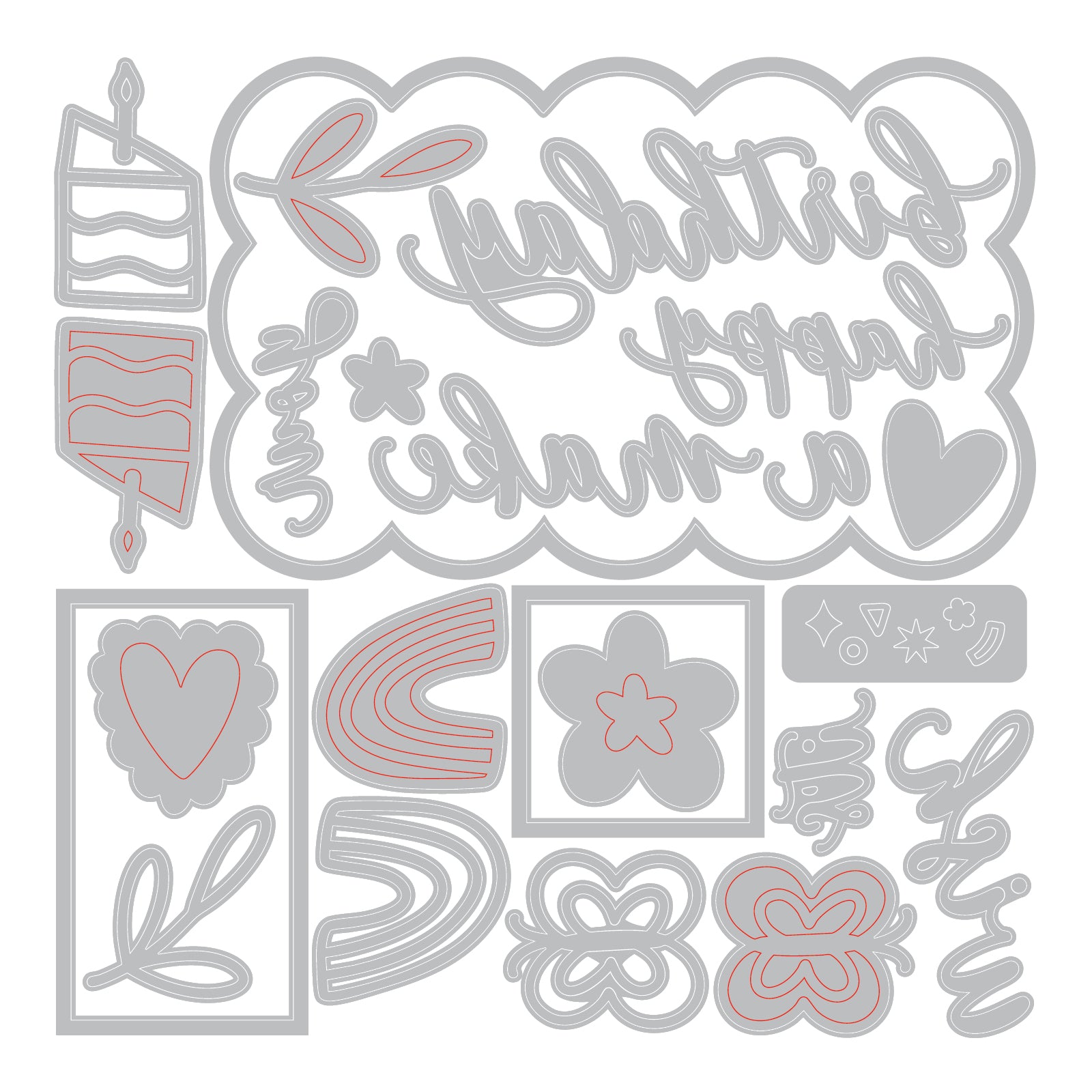 sizzix-thinlits-birthday-doodles-stanze-geburtstag-23tlg image 5