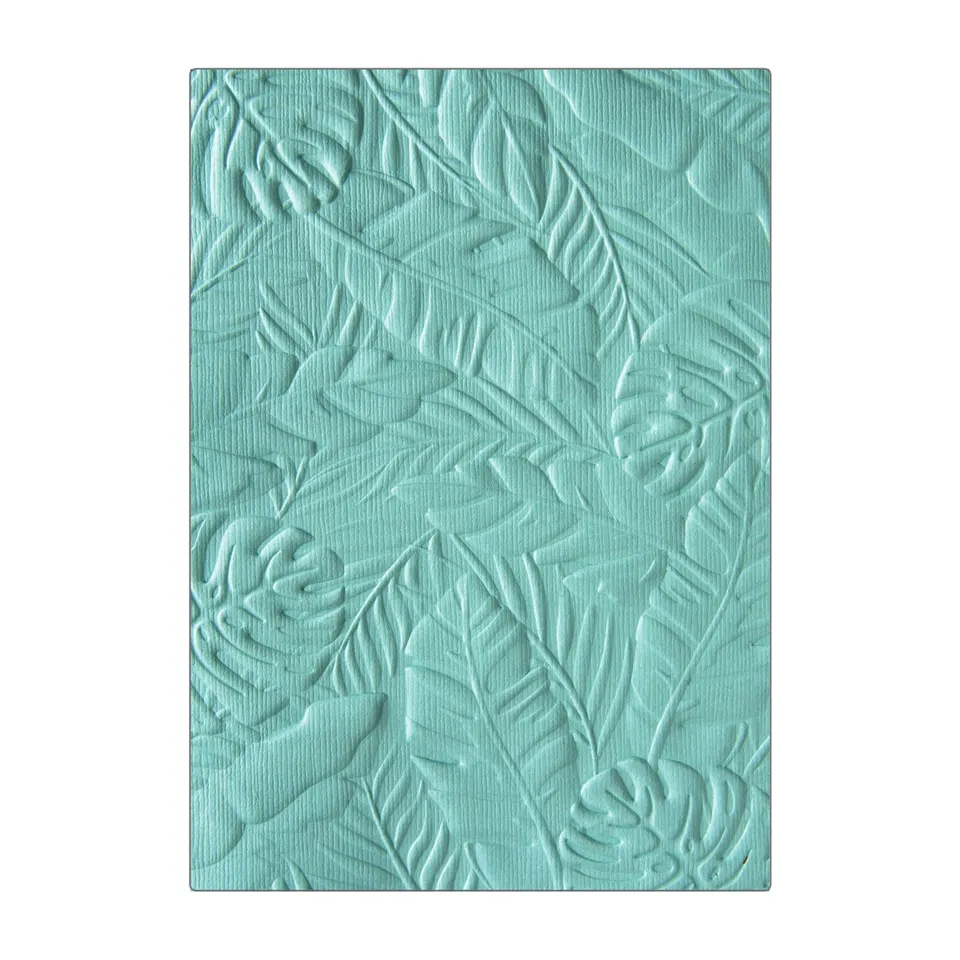 sizzix-3-d-textured-impressions-pr-gefolder-tropical-leaves image 1