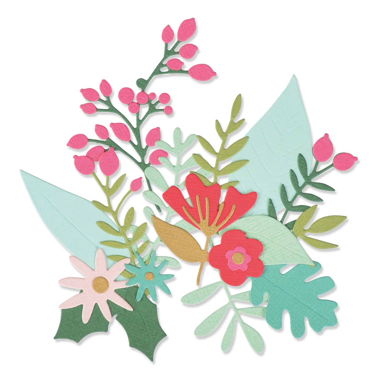sizzix-thinlits-floral-abundance-stanzschablonen-24-tlg-blumen image 1