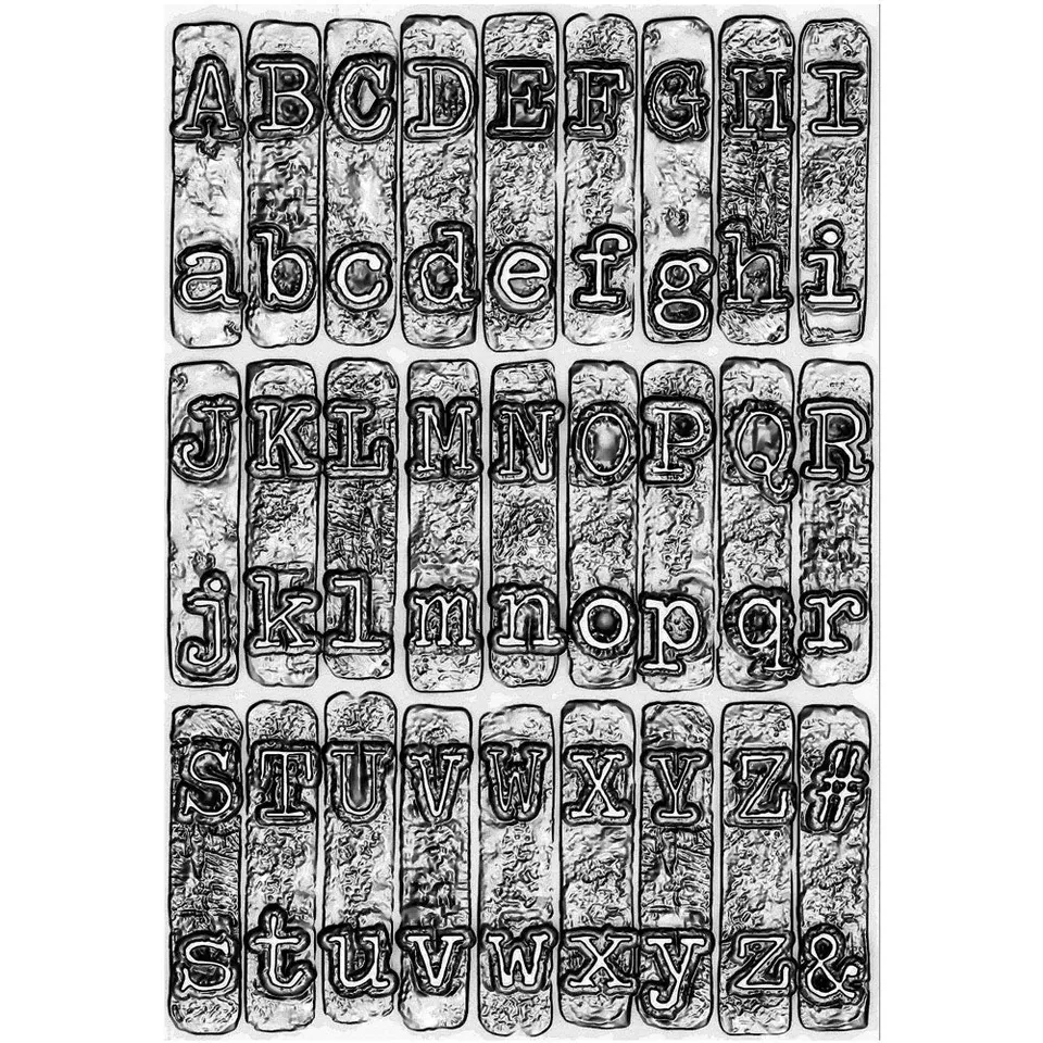 sizzix-3-d-texture-fades-pr-gefolder-typewriter-tim-holtz-buchstaben image 1
