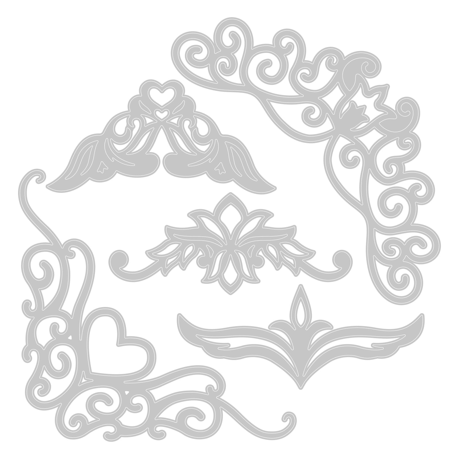 sizzix-thinlits-fanciful-corners-stanzformen-5tlg-ecken image 2