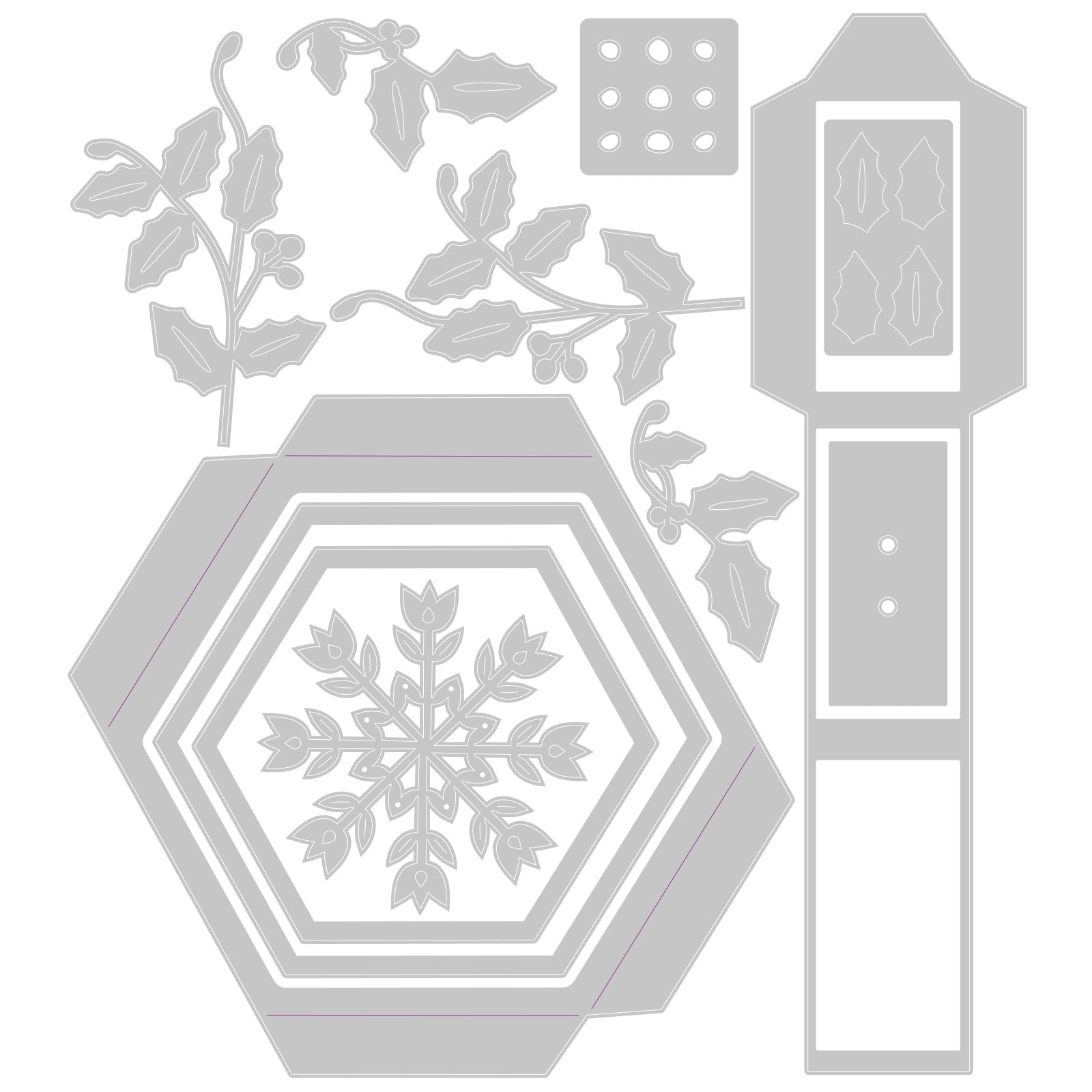 sizzix-thinlits-hanging-ornament-box-schachtel-stanzset-12tlg image 8