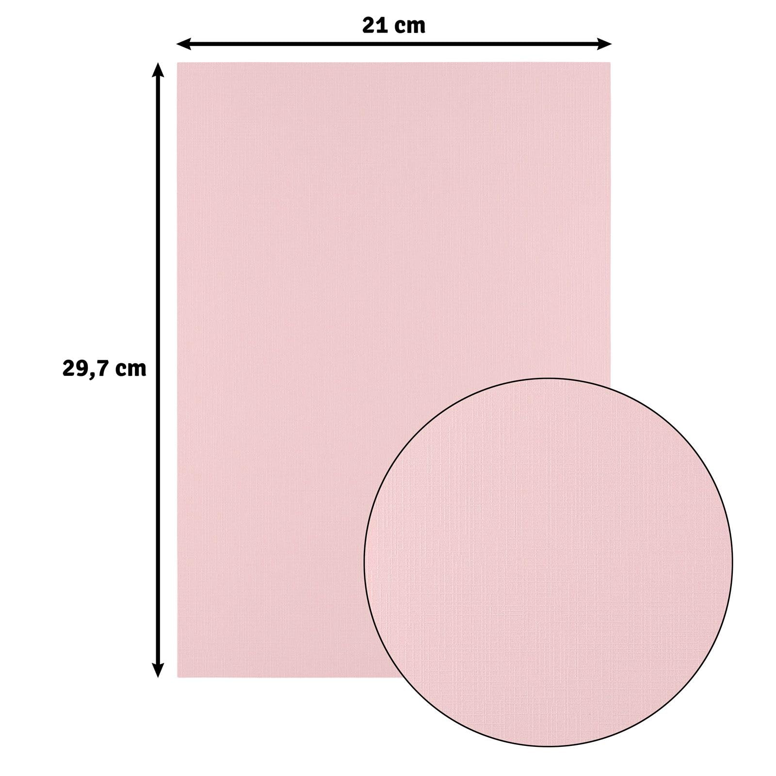vaessen-florence-tonkarton-a4-rose-leinen-250-g-100-blatt image 2