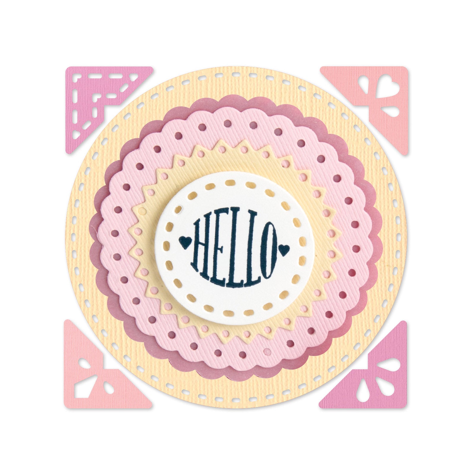 sizzix-framelits-circle-sentiments-stanzschablonen-10tlg-mit-stempel image 1