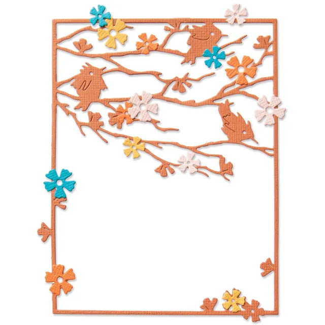 sizzix-thinlits-woodland-cardfront-stanzen-2tlg-v-gel-blumen image 1
