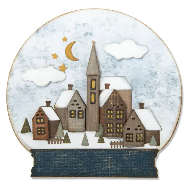 sizzix-thinlits-snowglobe-2-stanzschablonen-26-tlg-winter image 1