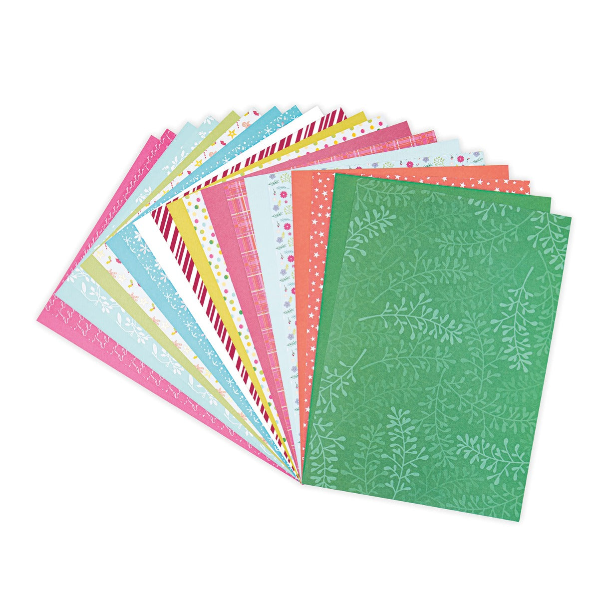 sizzix-surfacez-motivpapier-festive-80-blatt-goldfolie image 1