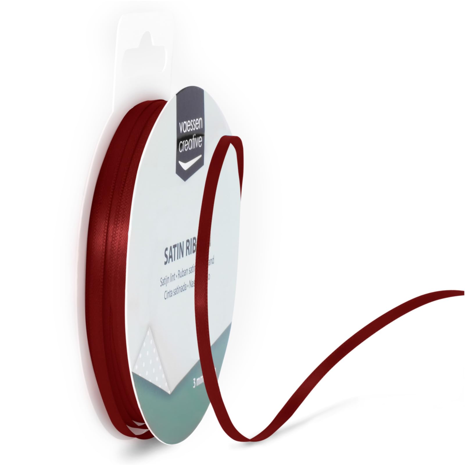 vaessen-creative-florence-satinband-dunkelrot-3mm-x-10m image 1