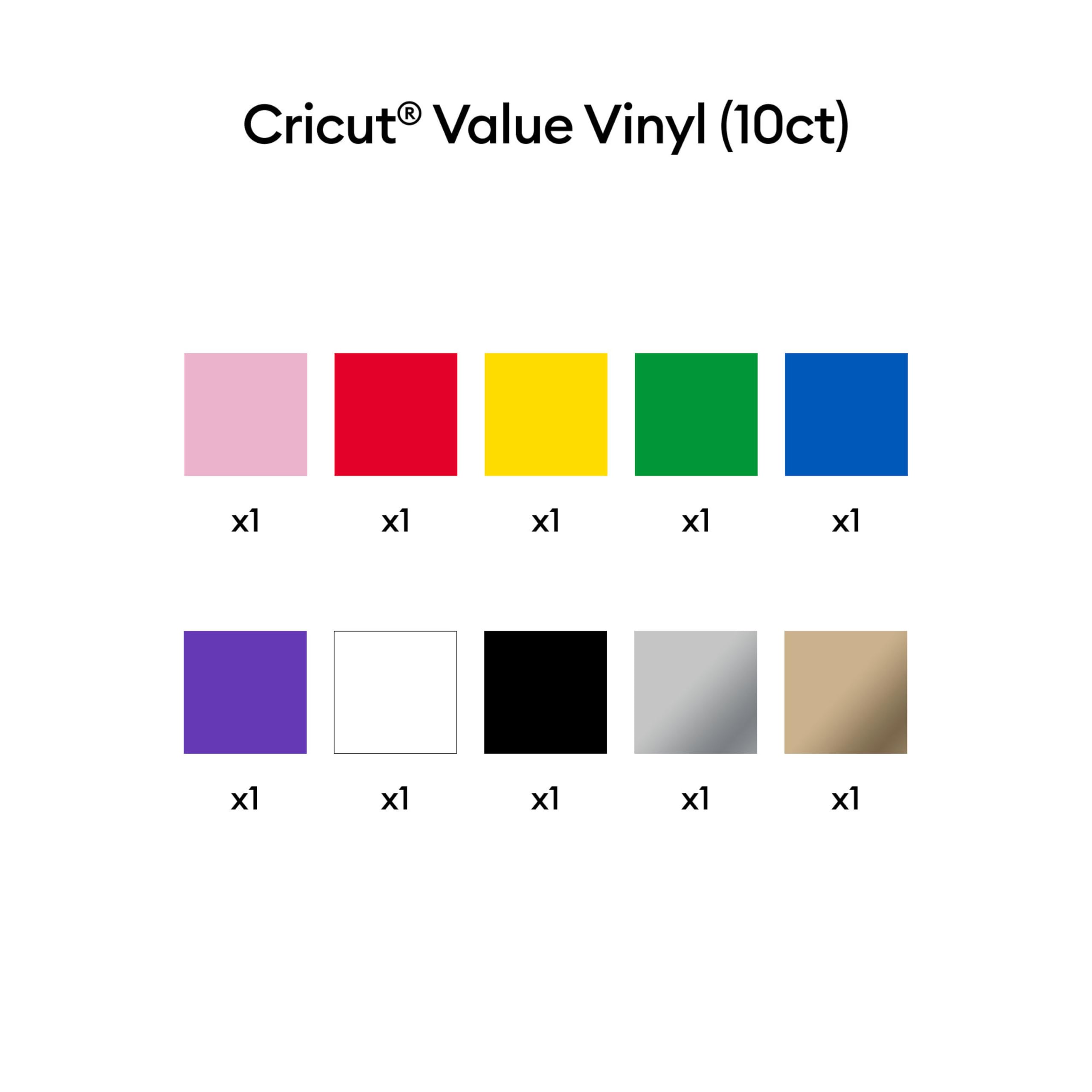 cricut-maker-vinylfolie-permanent-regenbogen-10-rollen image 3