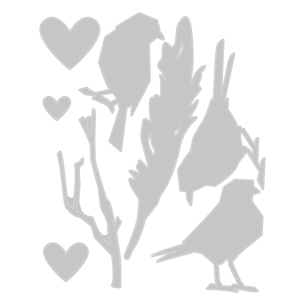 sizzix-thinlits-vault-lovebirds-stanzschablonen-v-gel-8-tlg image 2