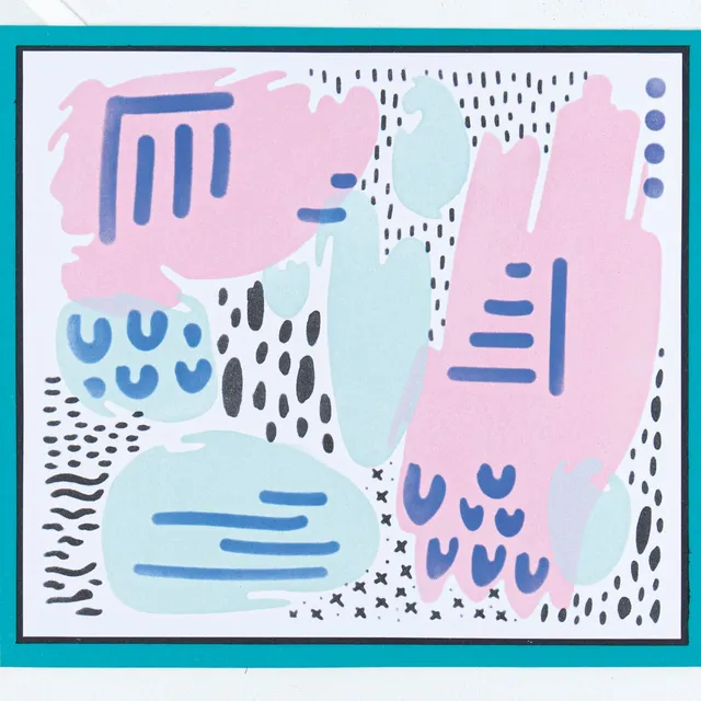sizzix-layered-stencils-abstract-marks-schablonen-4er image 1