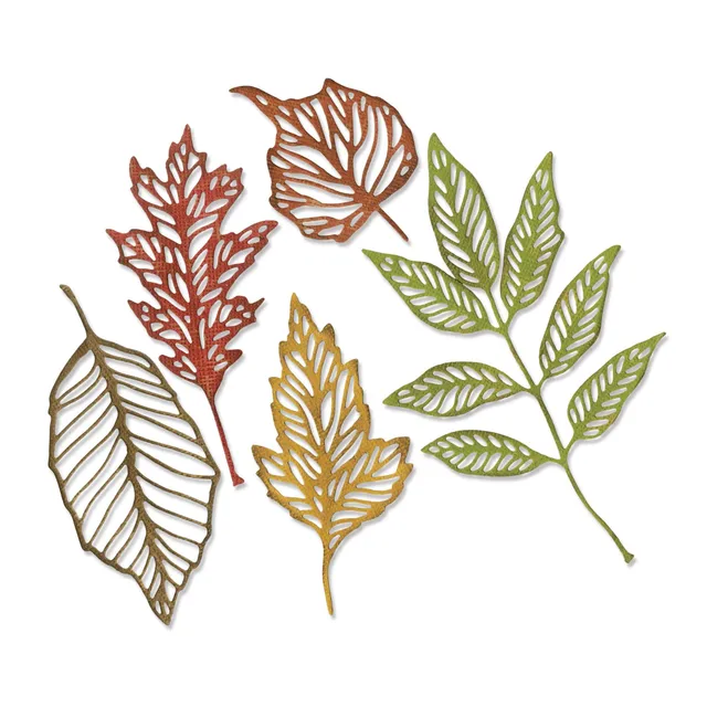 sizzix-thinlits-skeleton-leaves-stanzschablonen-5tlg image 1