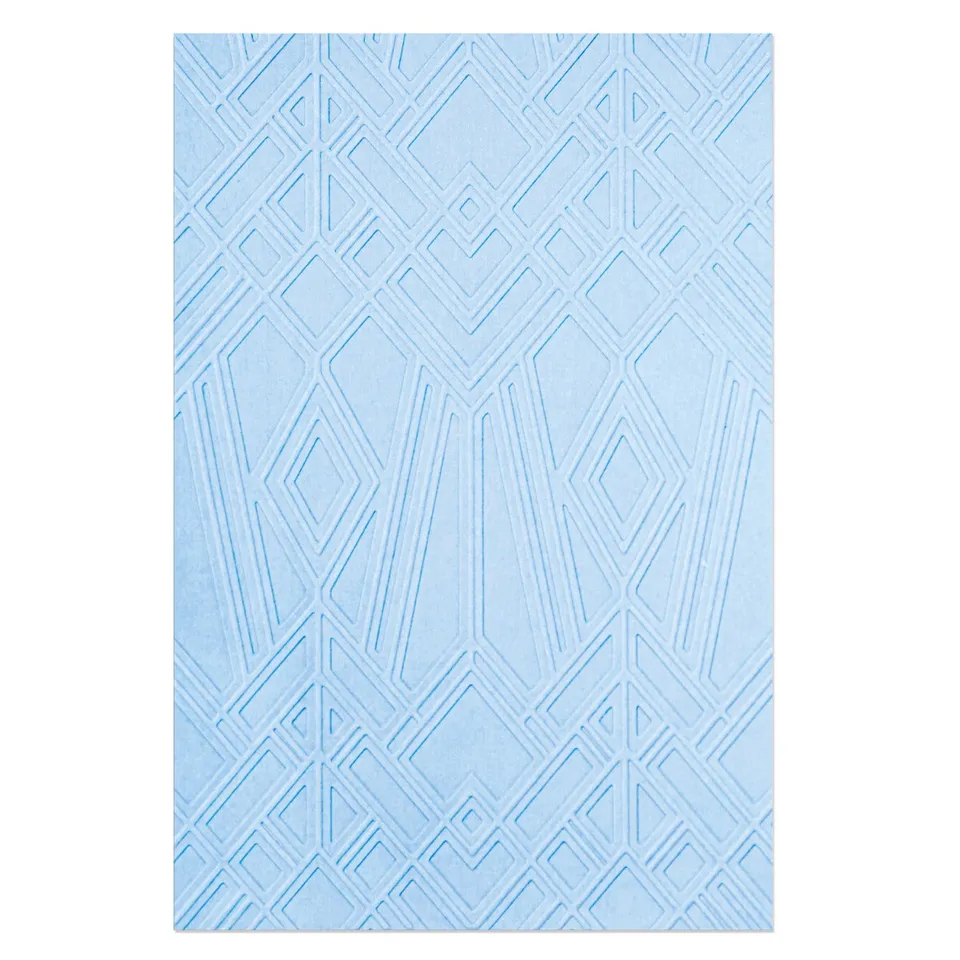sizzix-textured-impressions-pr-gefolder-geo-diamonds-raute image 1