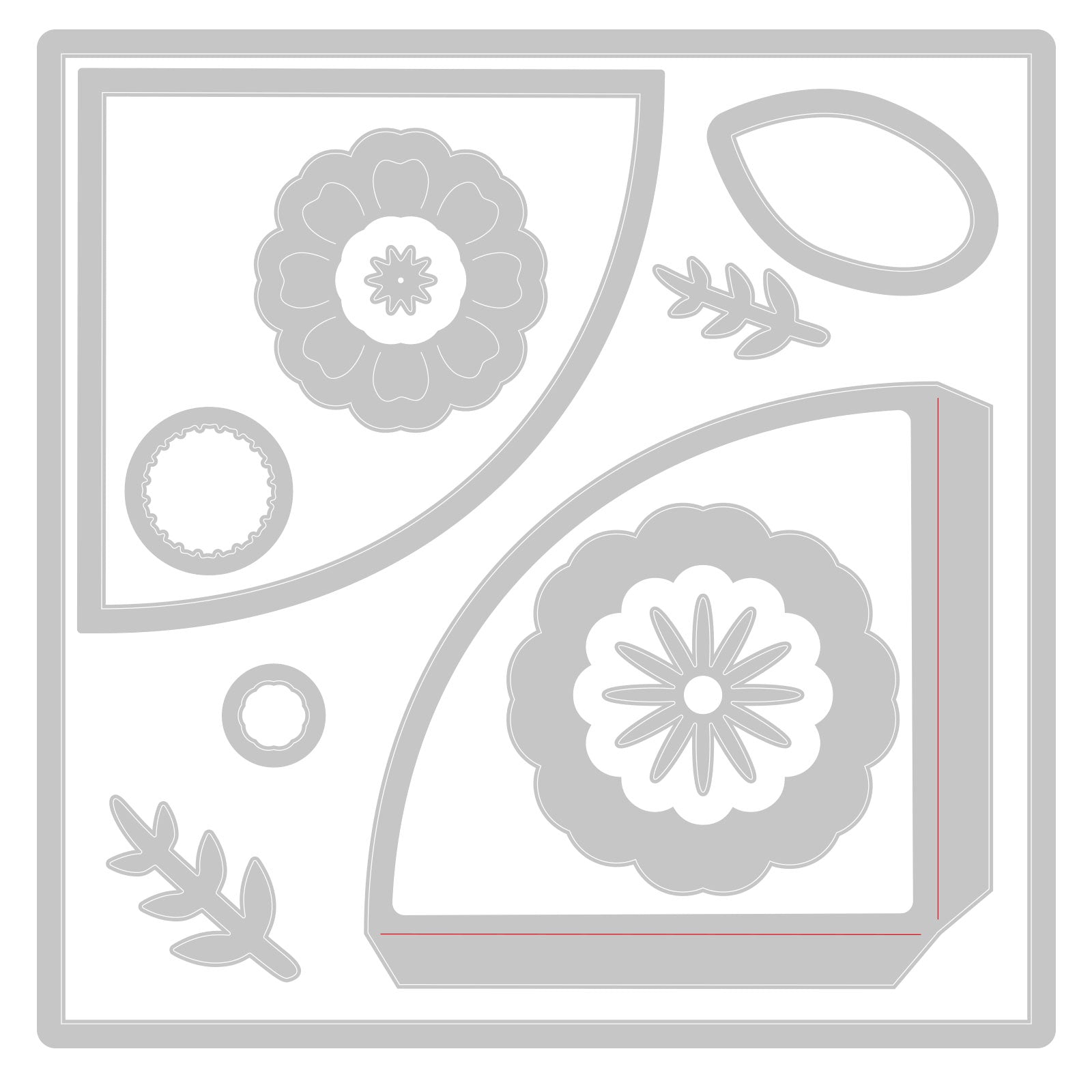 sizzix-thinlits-folio-page-pocket-flowers-stanzformen-12tlg image 2