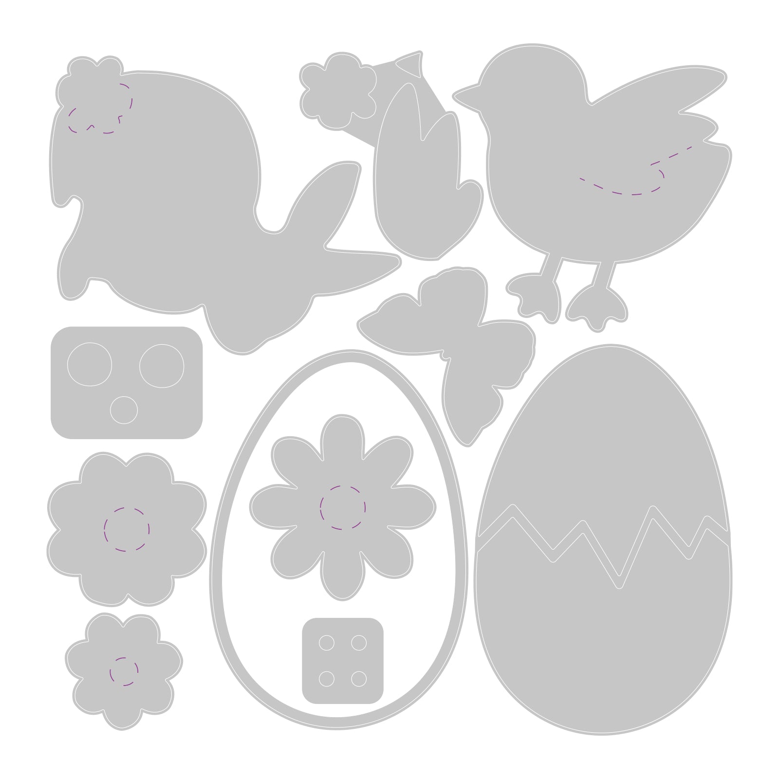 sizzix-thinlits-basic-easter-shapes-stanzenset-11tlg-ostern image 4