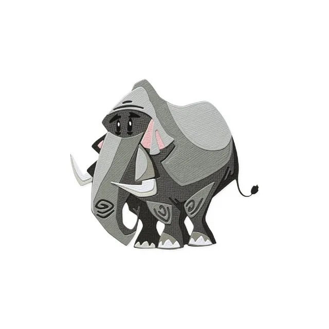 sizzix-thinlits-mini-clarence-elefant-stanzschablonen-13er-tim image 1