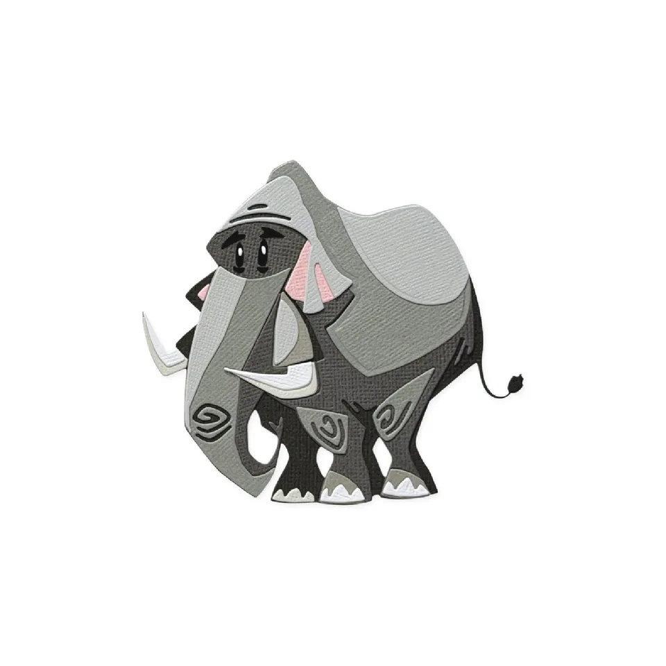 sizzix-thinlits-mini-clarence-elefant-stanzschablonen-13er-tim image 1